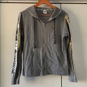 Victoria’s Secret PINK Sequin Bling Hoodie S
